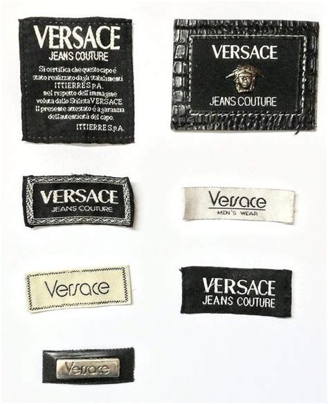 versace jeans tag|vintage versace tags.